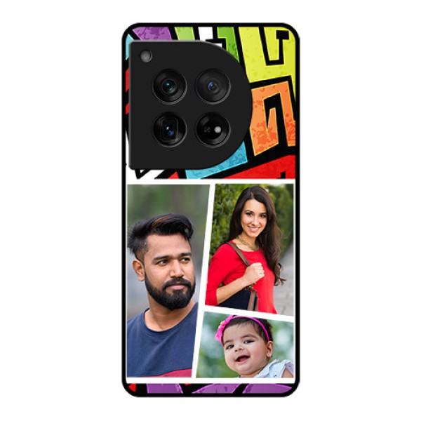 OnePlus 12 5G Custom Glass Phone Case - Graffiti Pattern Design OnePlus 12 5G Custom Glass Phone Case - Graffiti Pattern Design