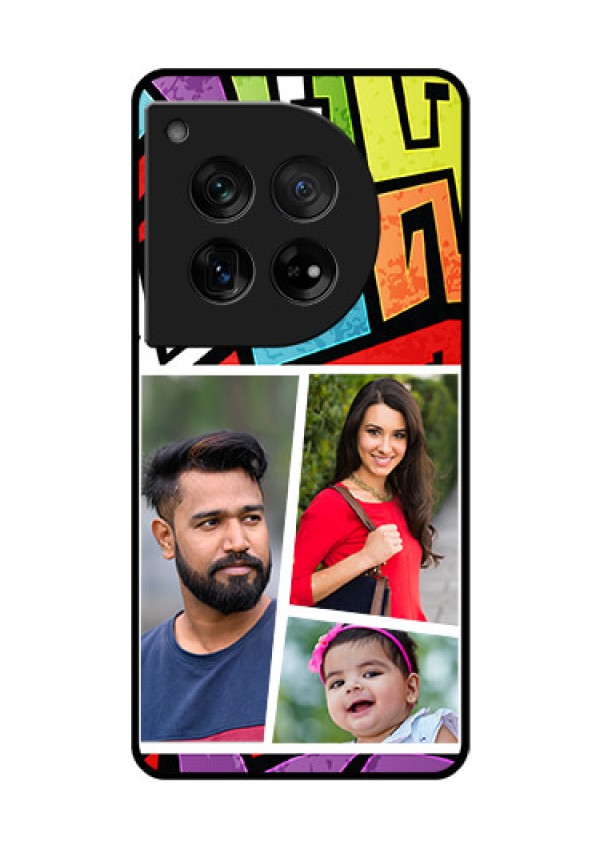 OnePlus 12 5G Custom Glass Phone Case - Graffiti Pattern Design