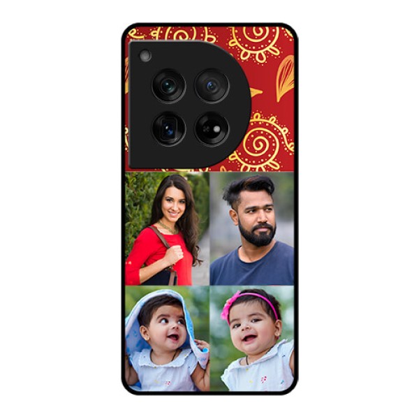 OnePlus 12 5G Custom Glass Phone Case - 4 Image Traditional Design