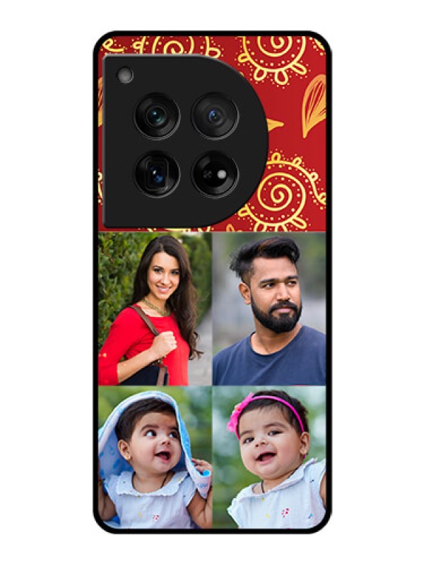 Custom OnePlus 12 5G Custom Glass Phone Case - 4 Image Traditional Design