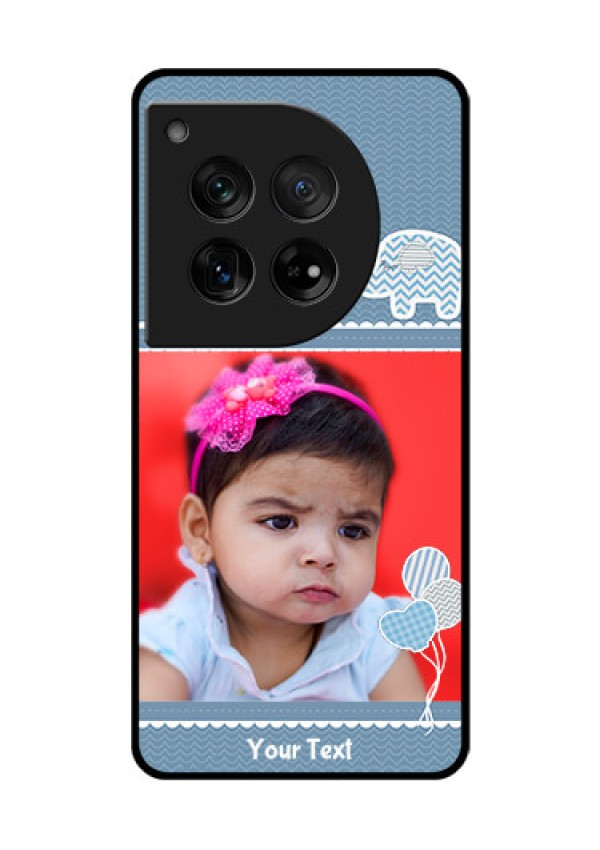 OnePlus 12 5G Custom Glass Phone Case - With Kids Pattern Design