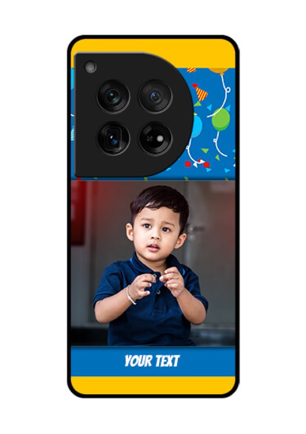 OnePlus 12 5G Custom Glass Phone Case - Birthday Wishes Design