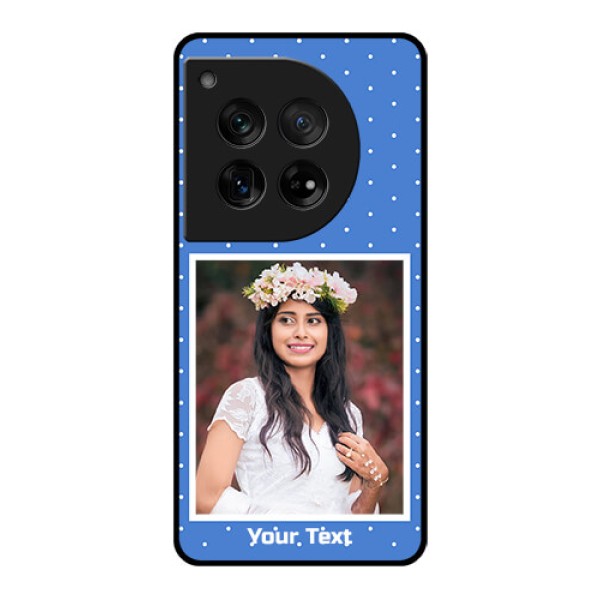 OnePlus 12 5G Custom Glass Phone Case - Polka Dots Design