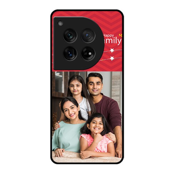 OnePlus 12 5G Custom Glass Phone Case - Happy Family Design