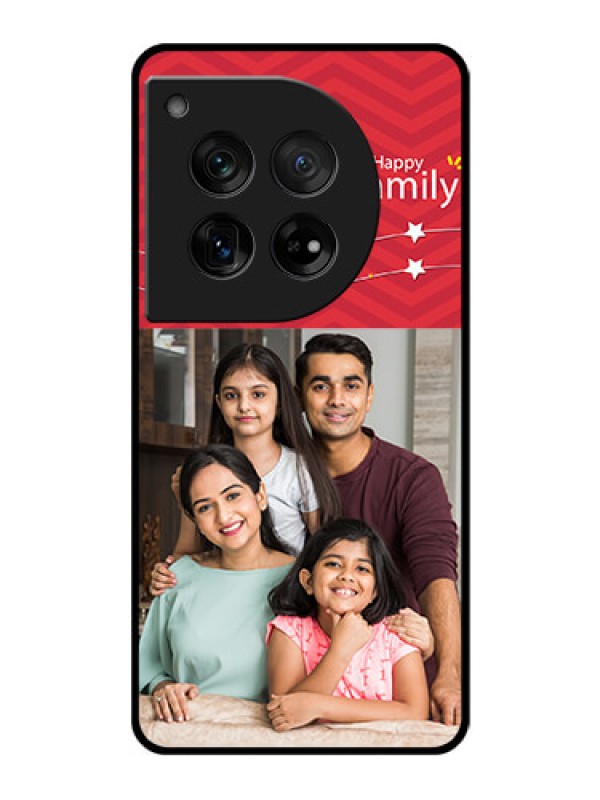 Custom OnePlus 12 5G Custom Glass Phone Case - Happy Family Design