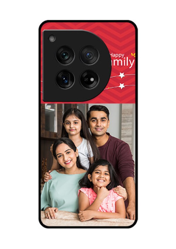 OnePlus 12 5G Custom Glass Phone Case - Happy Family Design
