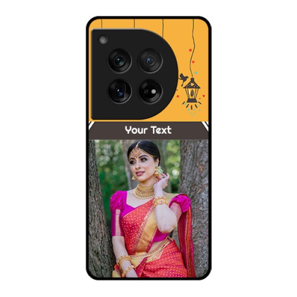 OnePlus 12 5G Custom Glass Phone Case - With Family Picture And Icons OnePlus 12 5G Custom Glass Phone Case - With Family Picture And Icons