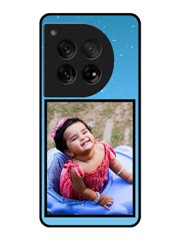 Custom OnePlus 12 5G Custom Glass Phone Case - Wave Pattern Colorful Design