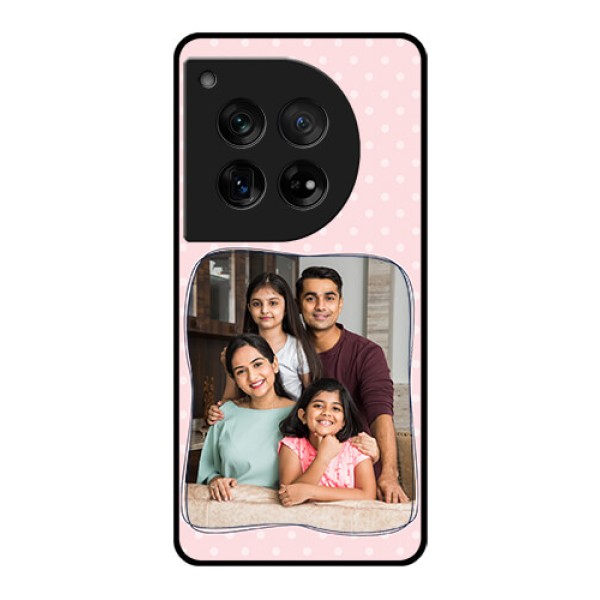 OnePlus 12 5G Custom Glass Phone Case - Family With Dots Design OnePlus 12 5G Custom Glass Phone Case - Family With Dots Design