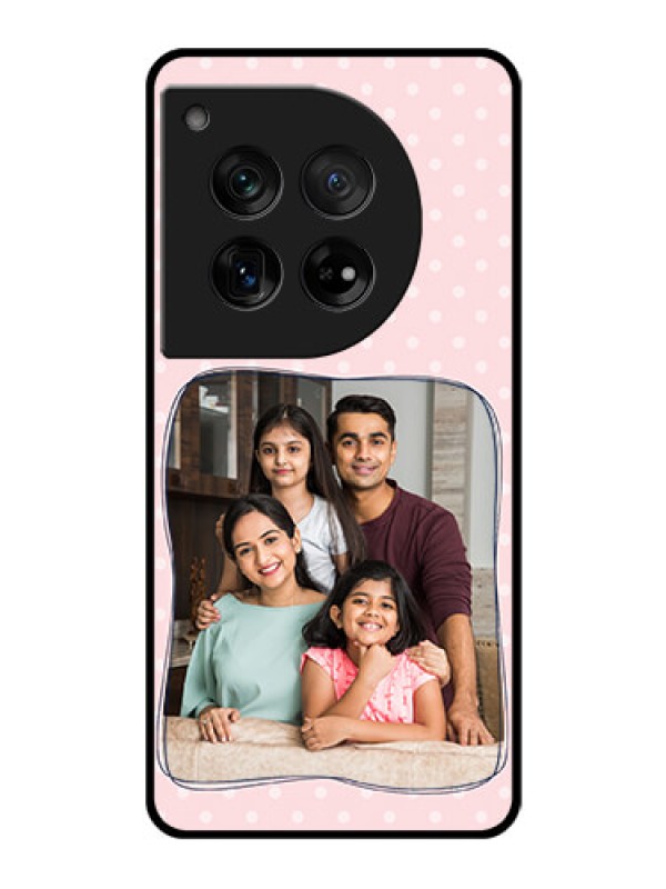Custom OnePlus 12 5G Custom Glass Phone Case - Family With Dots Design