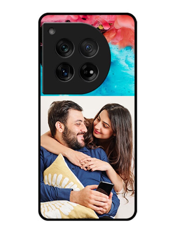 Custom OnePlus 12 5G Custom Glass Phone Case - Quote With Acrylic Painting Design