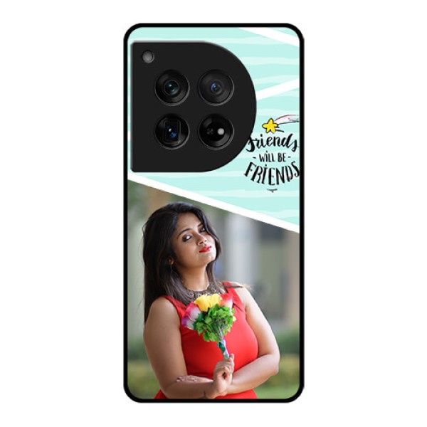 OnePlus 12 5G Custom Glass Phone Case - Friends Picture Icon Design OnePlus 12 5G Custom Glass Phone Case - Friends Picture Icon Design