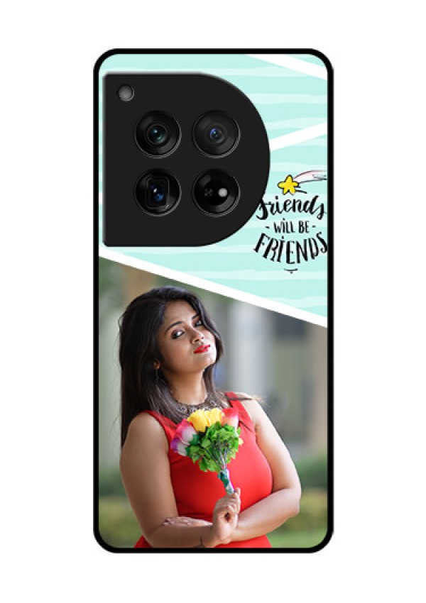 OnePlus 12 5G Custom Glass Phone Case - Friends Picture Icon Design