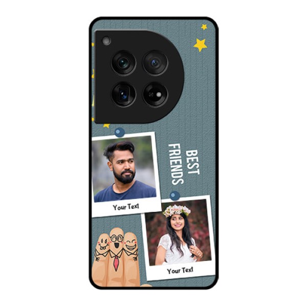 OnePlus 12 5G Custom Glass Phone Case - Sticky Frames And Friendship Design OnePlus 12 5G Custom Glass Phone Case - Sticky Frames And Friendship Design
