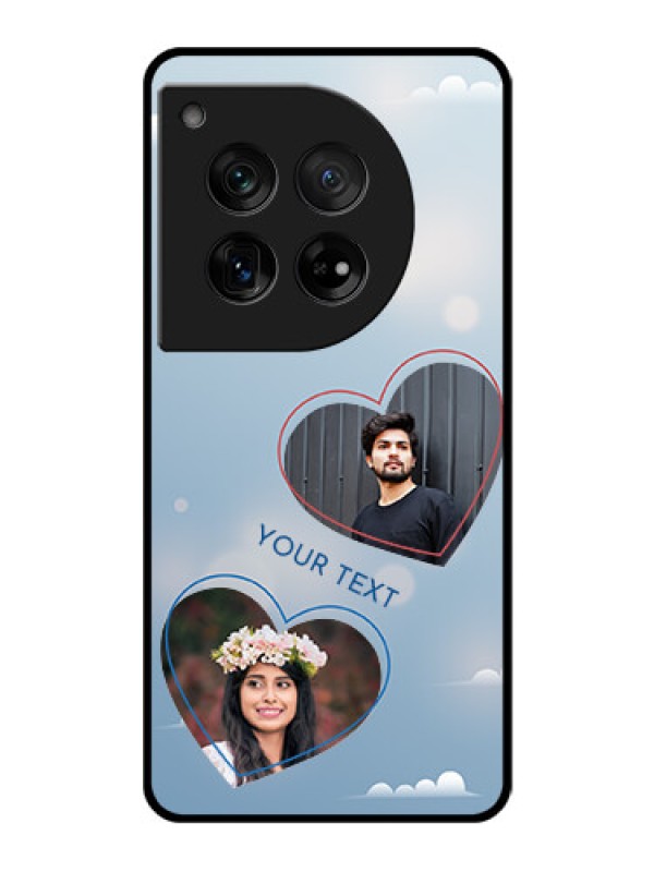 Custom OnePlus 12 5G Custom Glass Phone Case - Blue Color Couple Design