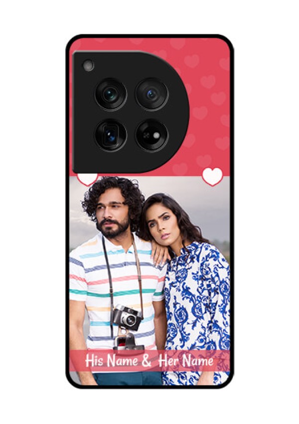 OnePlus 12 5G Custom Glass Phone Case - Simple Love Design