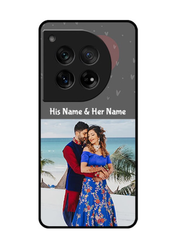 OnePlus 12 5G Custom Glass Phone Case - Buy Love Design With Photo Online