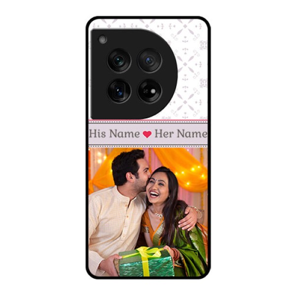 OnePlus 12 5G Custom Glass Phone Case - With Photo And Ethnic Design