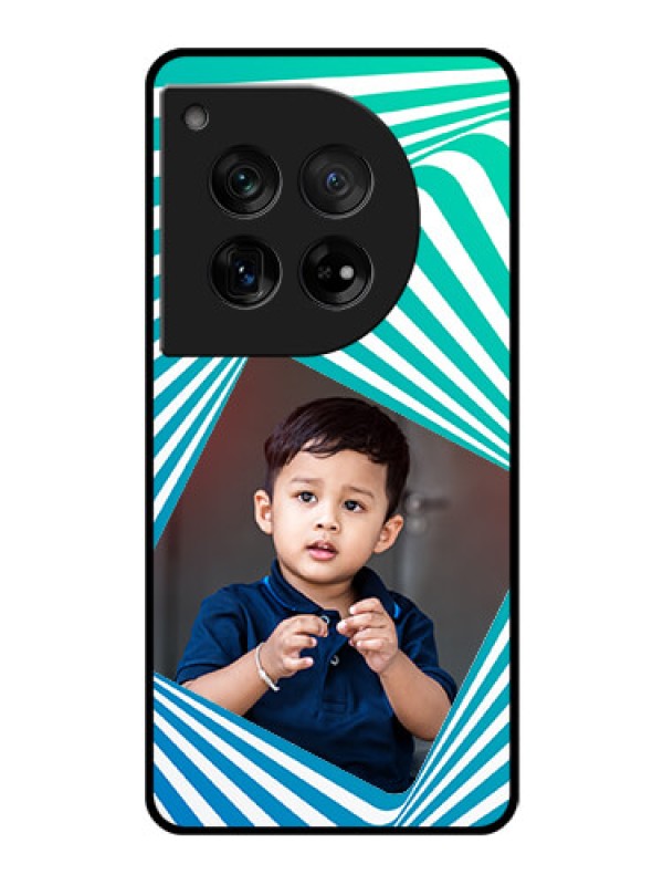 Custom OnePlus 12 5G Custom Glass Phone Case - Abstract Spiral Design