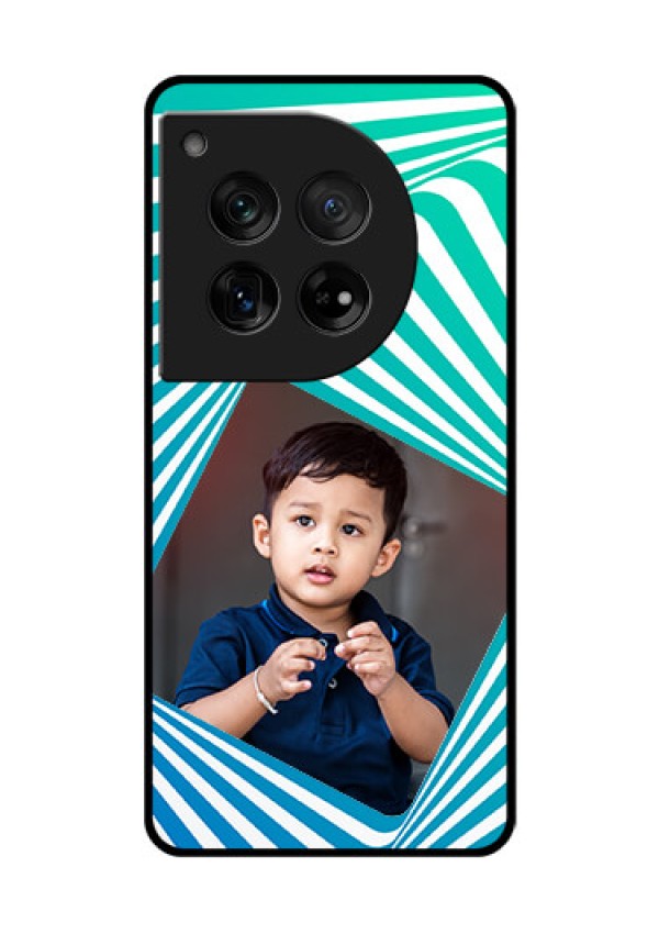 OnePlus 12 5G Custom Glass Phone Case - Abstract Spiral Design