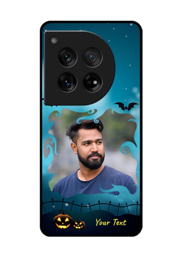 OnePlus 12 5G Custom Glass Phone Case - Halloween Frame Design