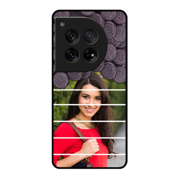 OnePlus 12 5G Custom Glass Phone Case - With Oreo Biscuit Design OnePlus 12 5G Custom Glass Phone Case - With Oreo Biscuit Design