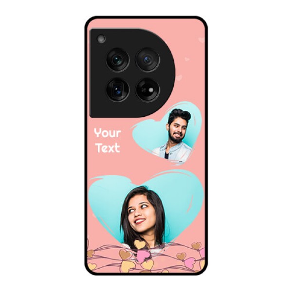 OnePlus 12 5G Custom Glass Phone Case - Love Doodle Design