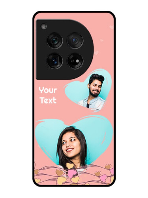 Custom OnePlus 12 5G Custom Glass Phone Case - Love Doodle Design