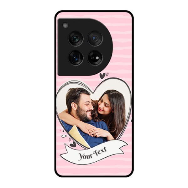 OnePlus 12 5G Custom Glass Phone Case - Vintage Heart Design
