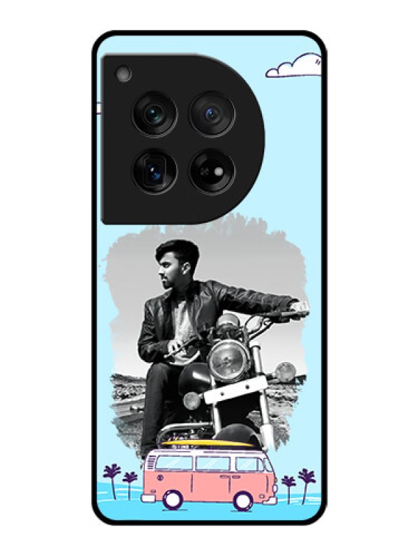 Custom OnePlus 12 5G Custom Glass Phone Case - Travel & Adventure Design