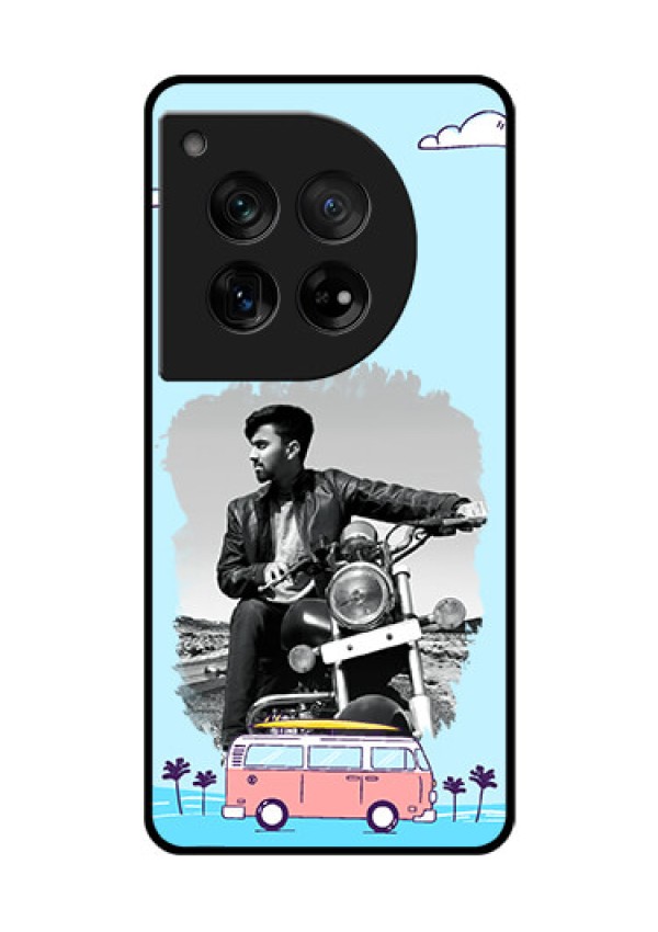 OnePlus 12 5G Custom Glass Phone Case - Travel & Adventure Design