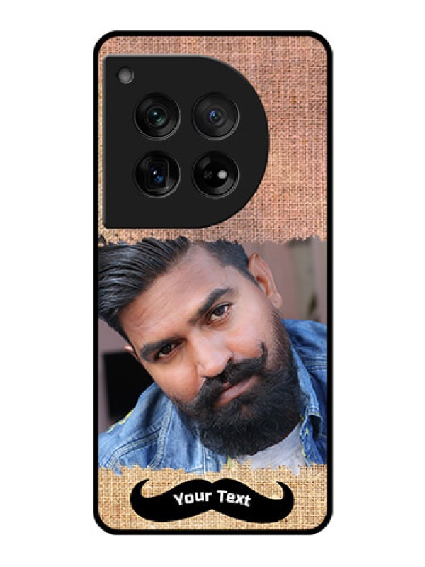 Custom OnePlus 12 5G Custom Glass Phone Case - With Texture Design