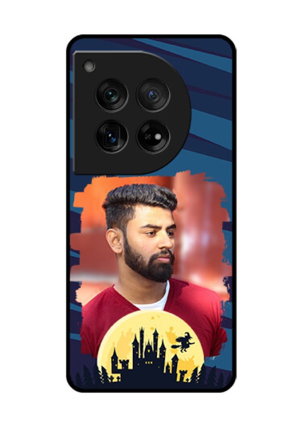 OnePlus 12 5G Custom Glass Phone Case - Halloween Witch Design