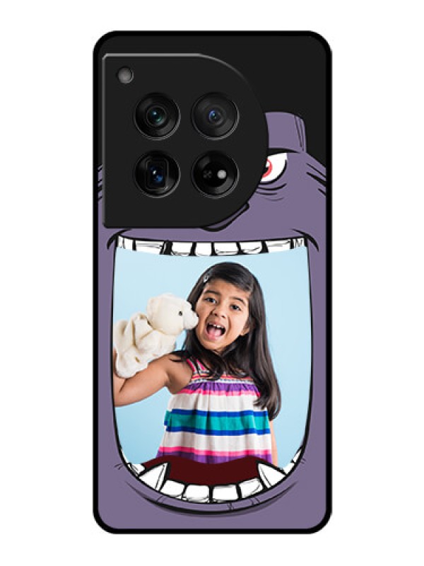 Custom OnePlus 12 5G Custom Glass Phone Case - Angry Monster Design