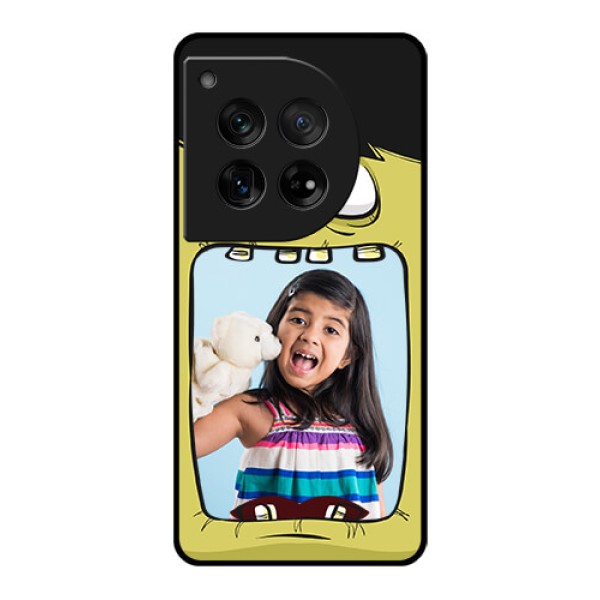 OnePlus 12 5G Custom Glass Phone Case - Cartoon Monster Back Case Design OnePlus 12 5G Custom Glass Phone Case - Cartoon Monster Back Case Design