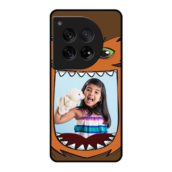 OnePlus 12 5G Custom Glass Phone Case - Owl Monster Back Case Design OnePlus 12 5G Custom Glass Phone Case - Owl Monster Back Case Design