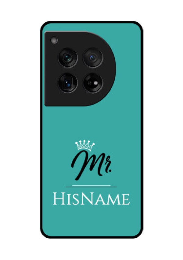 OnePlus 12 5G Custom Glass Phone Case - Mr With Name Design