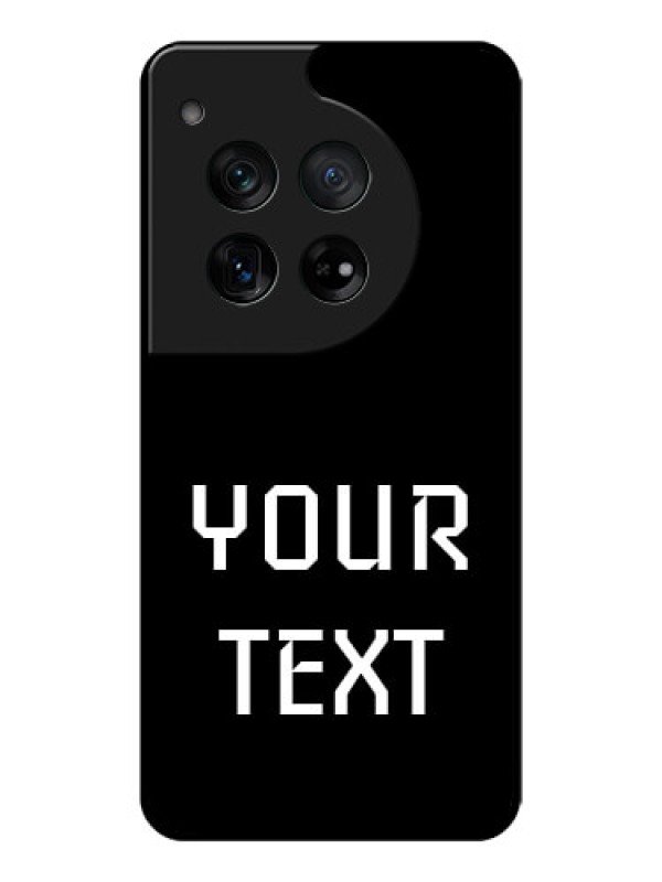 Custom OnePlus 12 5G Custom Glass Phone Case - Your Name Design