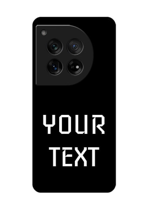 OnePlus 12 5G Custom Glass Phone Case - Your Name Design