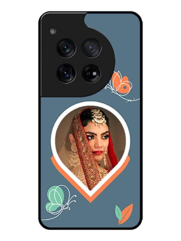 Custom OnePlus 12 5G Custom Glass Phone Case - Droplet Butterflies Design