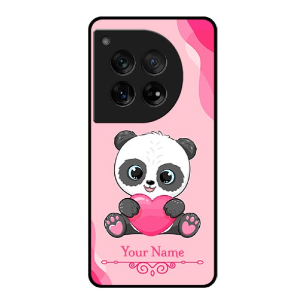OnePlus 12 5G Custom Glass Phone Case - Cute Panda Design