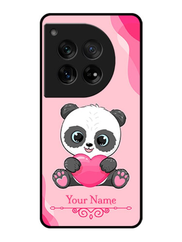 Custom OnePlus 12 5G Custom Glass Phone Case - Cute Panda Design