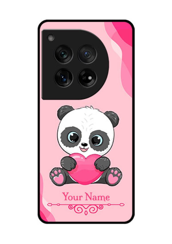 OnePlus 12 5G Custom Glass Phone Case - Cute Panda Design