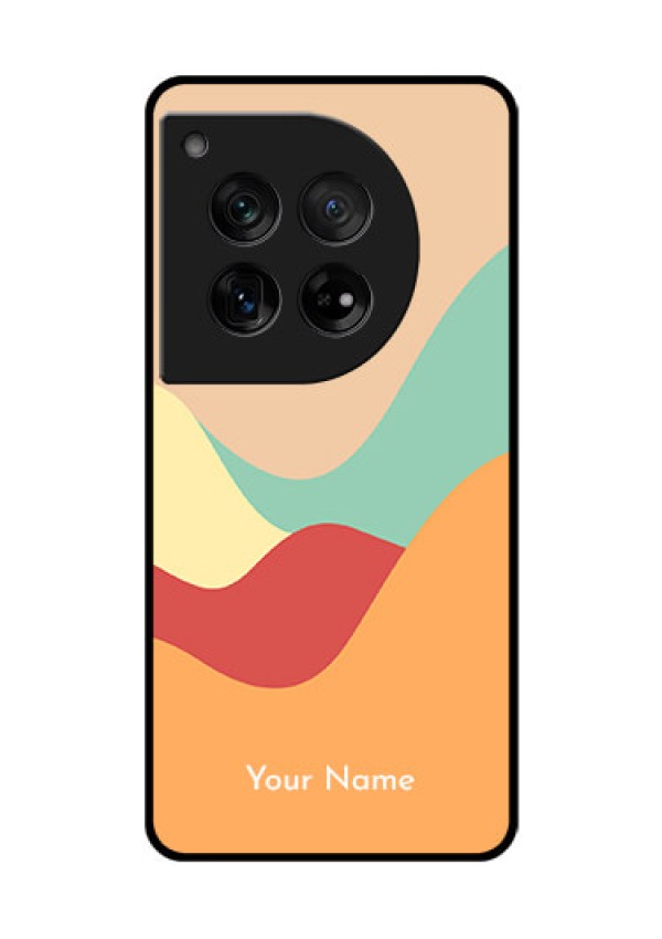 OnePlus 12 5G Custom Glass Phone Case - Ocean Waves Multi - Colour Design