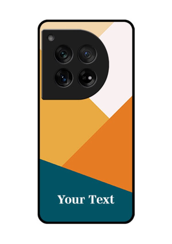 OnePlus 12 5G Custom Glass Phone Case - Stacked Multi - Colour Design