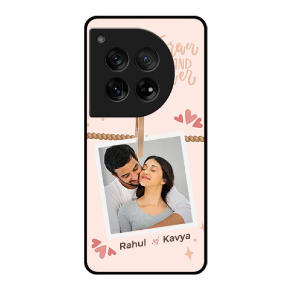 OnePlus 12 5G Custom Glass Phone Case - Forever And Ever Love Design OnePlus 12 5G Custom Glass Phone Case - Forever And Ever Love Design