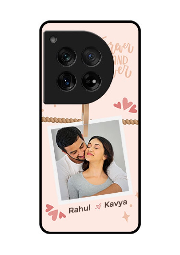 OnePlus 12 5G Custom Glass Phone Case - Forever And Ever Love Design
