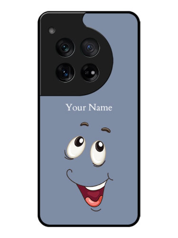 Custom OnePlus 12 5G Custom Glass Phone Case - Laughing Cartoon Face Design