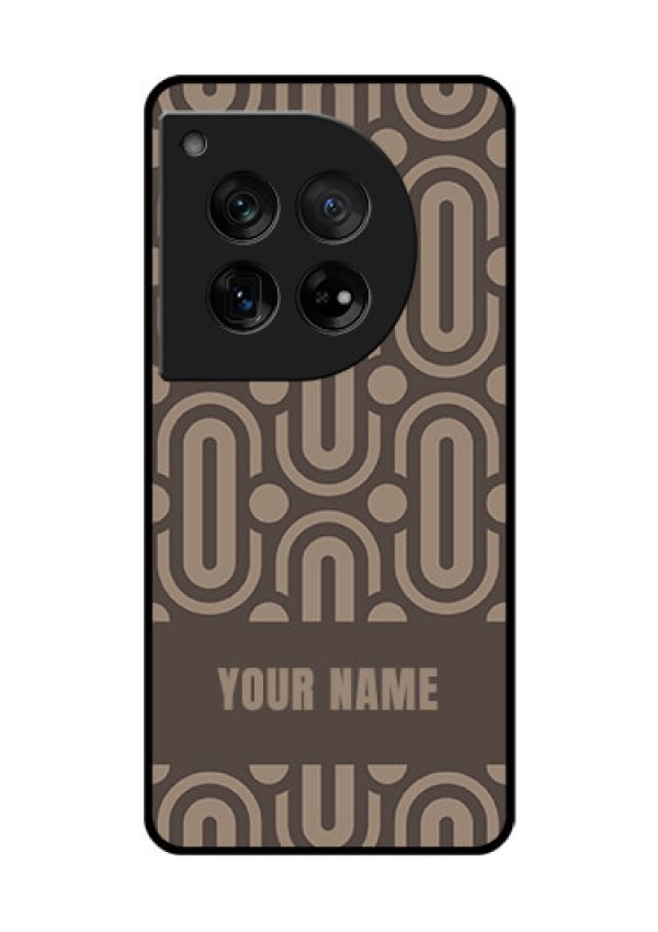 OnePlus 12 5G Custom Glass Phone Case - Captivating Zero Pattern Design