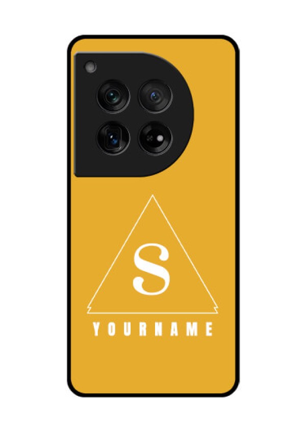OnePlus 12 5G Custom Glass Phone Case - Simple Triangle Design